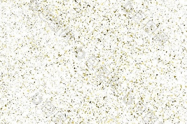 黄金闪闪发光的纹理孤立的白色琥珀色的粒子颜色庆祝<strong>背景</strong>金爆炸五彩纸屑设计元素数字背包