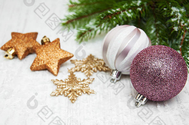 圣诞节装饰装饰物分支松树
