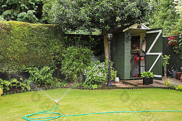 英语回来花园浇水水龙软管喷雾