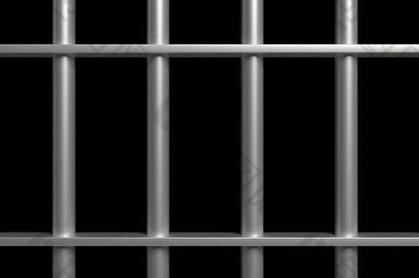 监狱酒吧黑色的背景监狱笼子里信念概念插图