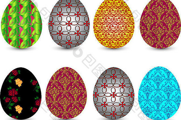复活节鸡蛋颜色模式