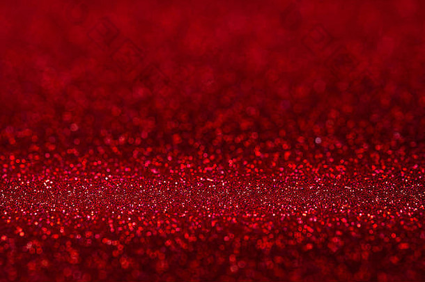 摘要生动的红色的闪闪发光的闪闪发光的墙地板上的角度来看背景工作室模糊散景奢侈品假期背景模拟显示连续