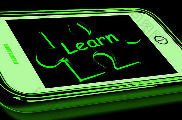 学习智能手机显示休闲教育培训