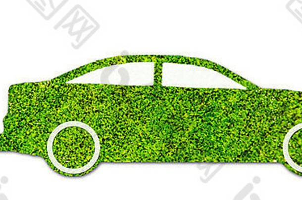 生态车绿色车生态概念