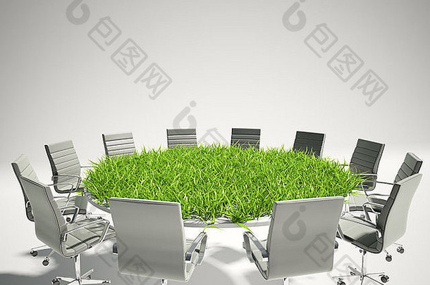 会议表格覆盖草业务前景概念
