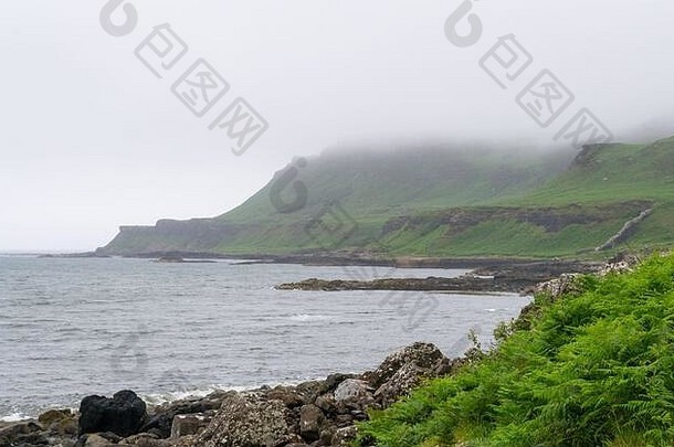 景观视图卡尔加里海滩特征<strong>岩石</strong>考虑岛主要赫布里底群岛苏格兰