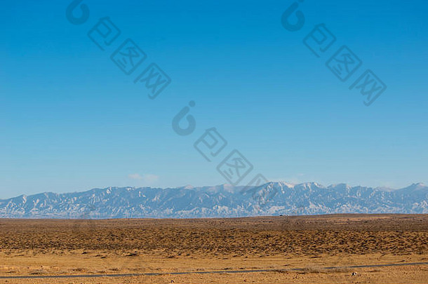 戈壁沙漠山峰helan山西方蒙古中国