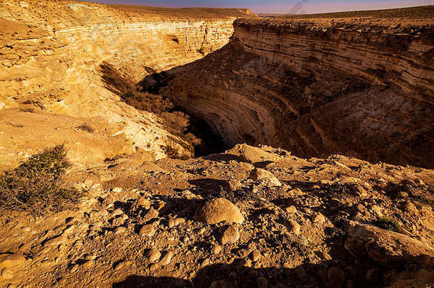 峡谷视图<strong>沙漠</strong>一个ovdat自然储备以色列