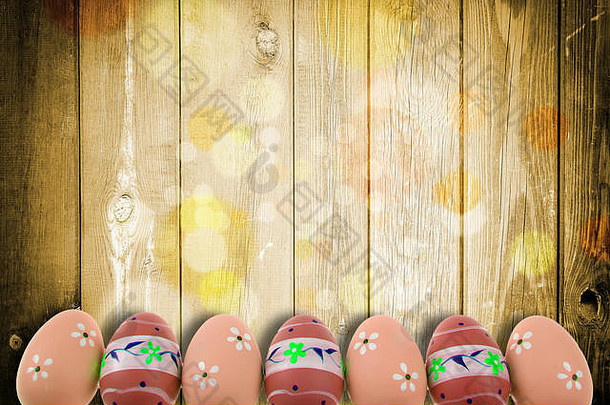 复活节假期特征口音复活节鸡蛋富有表现力的快乐的颜色