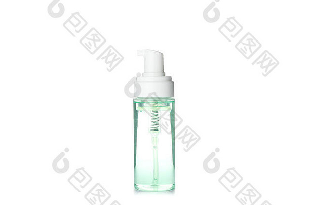 液体喷雾瓶孤立的白色背景