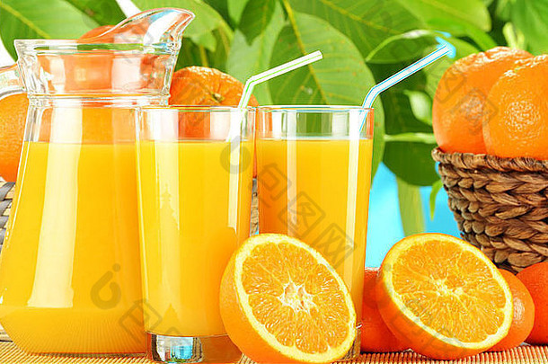 作文眼镜橙色汁水果