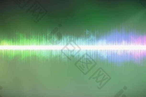 摘要背景数字声音音乐均衡器波彩色的彩虹灯