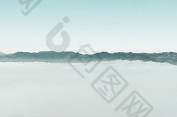 全景视图瑞士阿尔卑斯山脉云封面