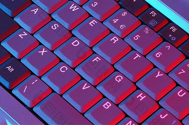 中心电脑键盘彩色