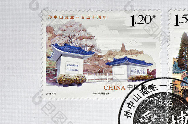 中国约邮票印刷中国显示邮票在香港香港澳门联合出生太阳逸你中山约