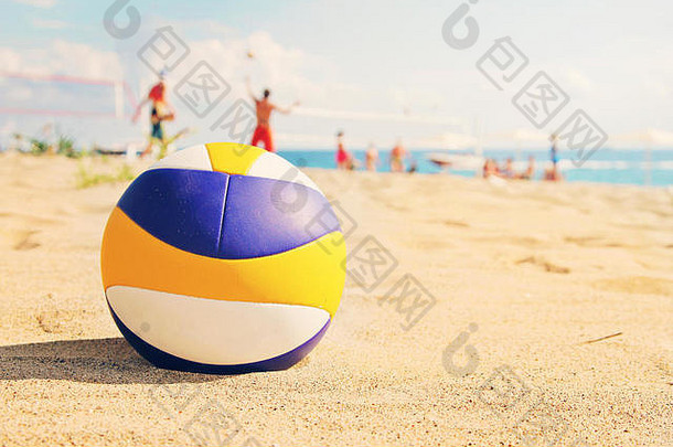 海滩排球球金沙