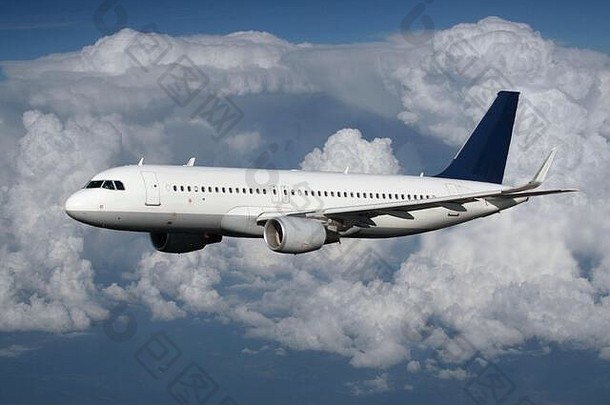 空中客车公司飞机客机乘客飞机飞机飞机飞行飞行机载云多云的天空空气旅行商业航空高