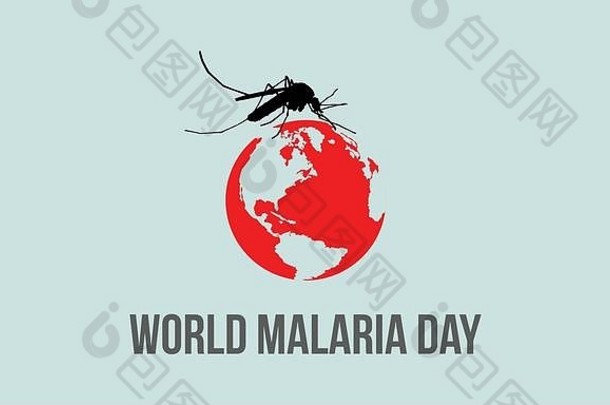 世界疟疾一天背景