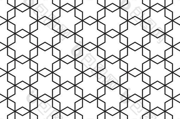 无缝的几何模式基于久美子点缀晶格