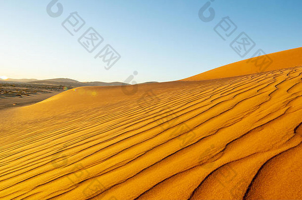 长风形成涟漪镜头耀斑影子定义边缘沙丘隐藏的奉承索苏斯弗利纳米比亚