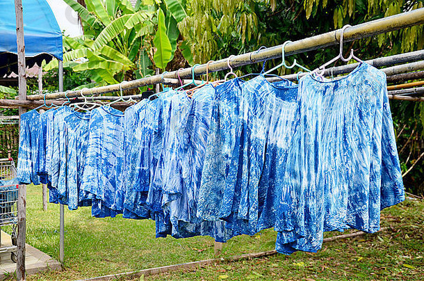 传统的泰国mauhom衣服种类时尚北部挂花园8月phrae泰国
