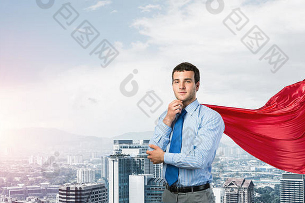 概念权力成功商人超级英雄大城市