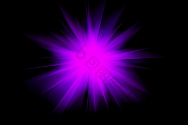 紫色的蓝色的明亮的闪光光黑暗运动模糊staburst摘要插图发光的模糊灯覆盖背景胫骨