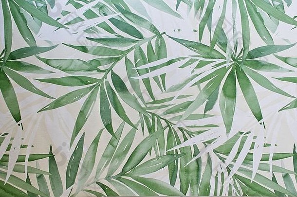 现代壁纸棕榈的叶子