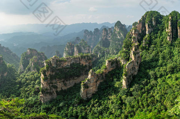 全景景观张家界国家森林公园湖南省中国