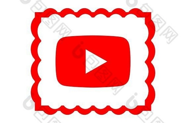 YouTube标志YouTube视频分享网站服务创建贝宝员工YouTube网络应用程序哈尔科夫乌克兰6月