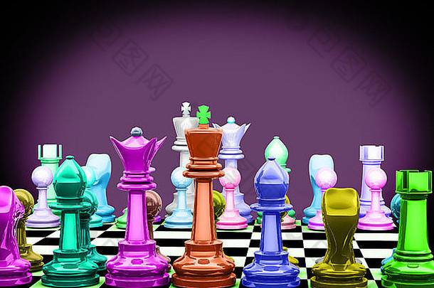 色彩斑斓的国际象棋数据