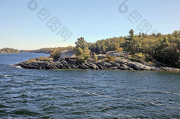 小屋周末首页岛屿格鲁吉亚湾湖休伦帕里声音安大略加拿大北美国