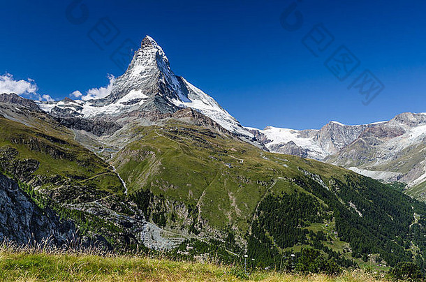 马特洪峰基督山cervino最高峰会欧洲策马特瑞士