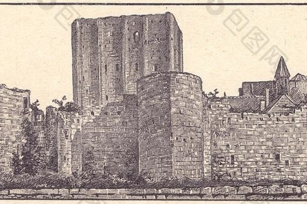 城堡主楼十二世th世纪