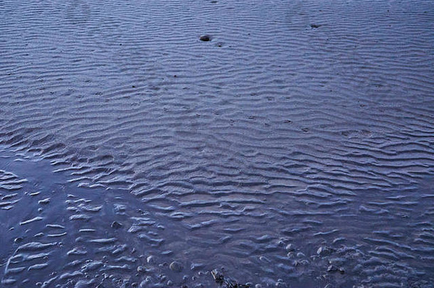 摘要形状泥滩borgarfjorð你西方冰岛显示深颜色低冬天光
