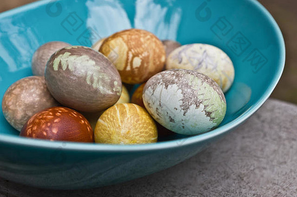 复活节鸡蛋彩色的鸡蛋