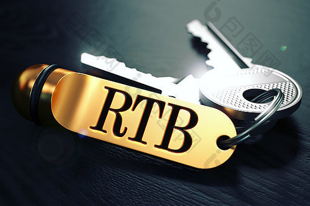 rtb群键文本金钥匙链