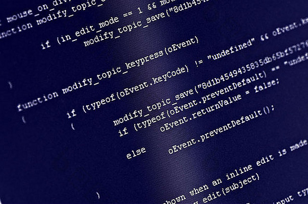 程序代码电脑屏幕