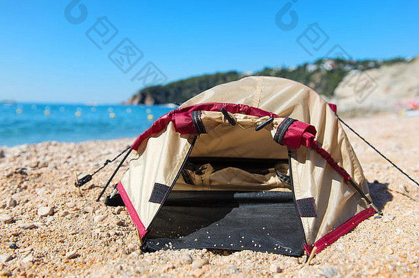 圆顶帐篷海滩
