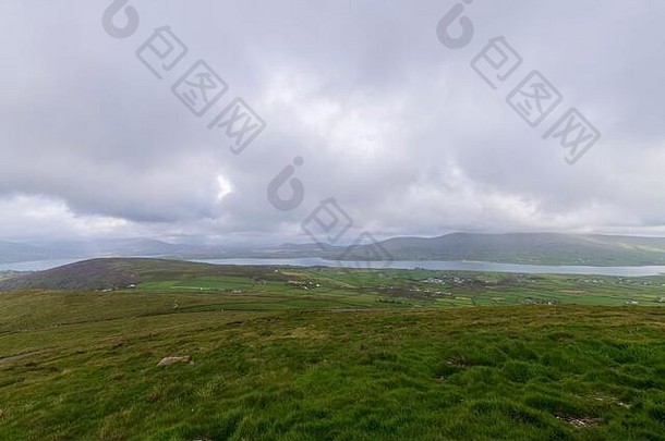 美丽的空中视图beginish岛位置价值参观野生大西洋风景优美的爱尔兰countyside阳光明媚的夏天一天县克里