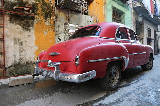 汽车街哈瓦那古巴