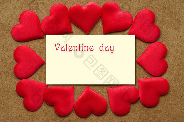 情人节一天浪漫的背景快乐假期2月爱概念明信片背景装饰心装饰卡