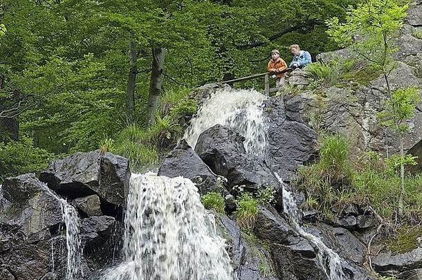 radau瀑布坏哈尔茨堡较低的萨克森德国