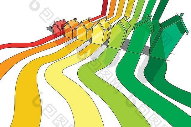 房子认证精力充沛的类能源评级图