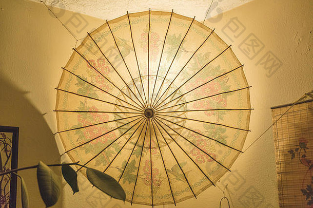 亚洲伞花设计灯阴影内部首页生活房间