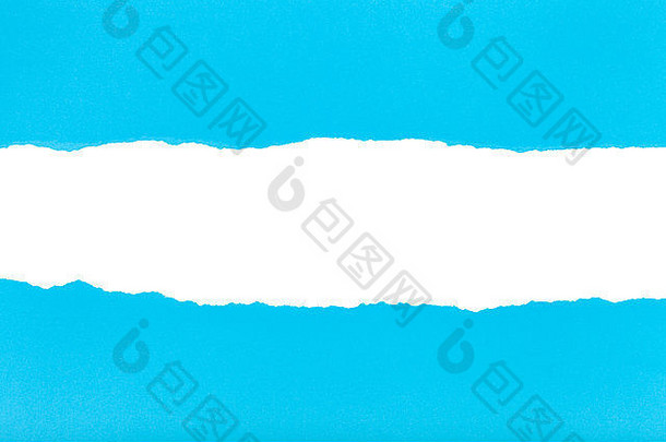 划分半表蓝色的扯掉纸白色背景