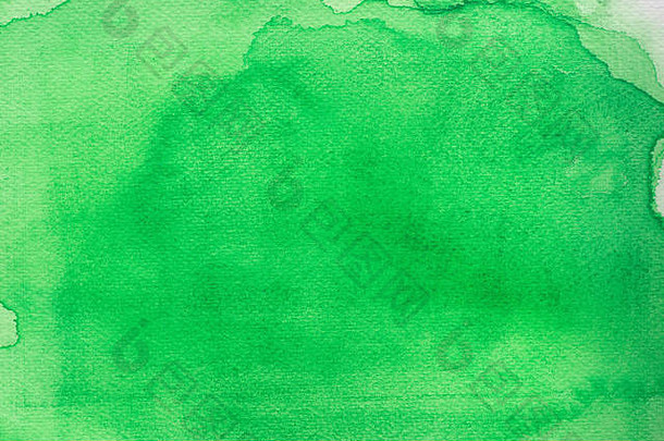 绿色颜色水彩纸画背景纹理