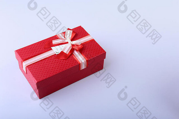 礼物盒子弓木背景圣诞节装饰