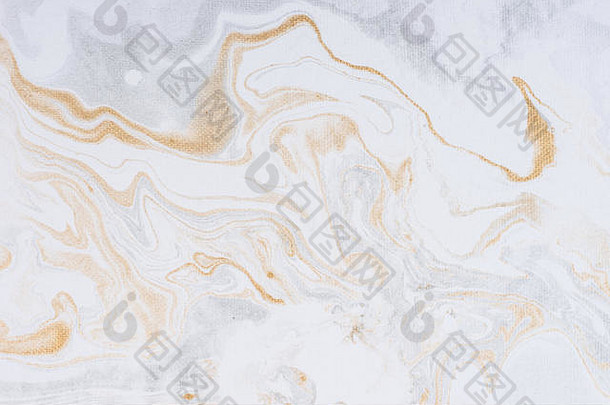 白色纸表纹理背景流动颜色金银流体颜色模式