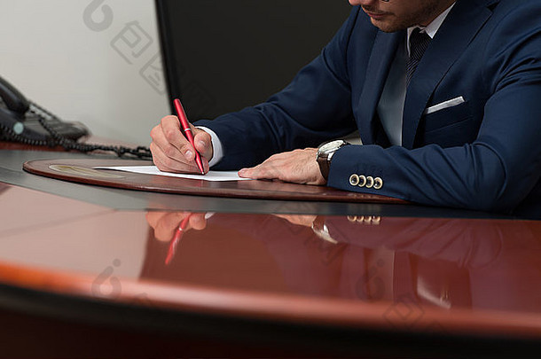 商人写作信笔记对应签署文档协议